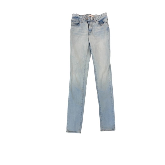 Levis 721 High‎ Rise Skinny Jeans Size 27 Light Wash Denim Womens - Picture 1 of 6